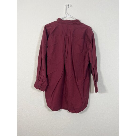 Life Style Realty Group Size XL Maroon Long Sleeve Button Down Collar Shirt - Picture 5 of 5